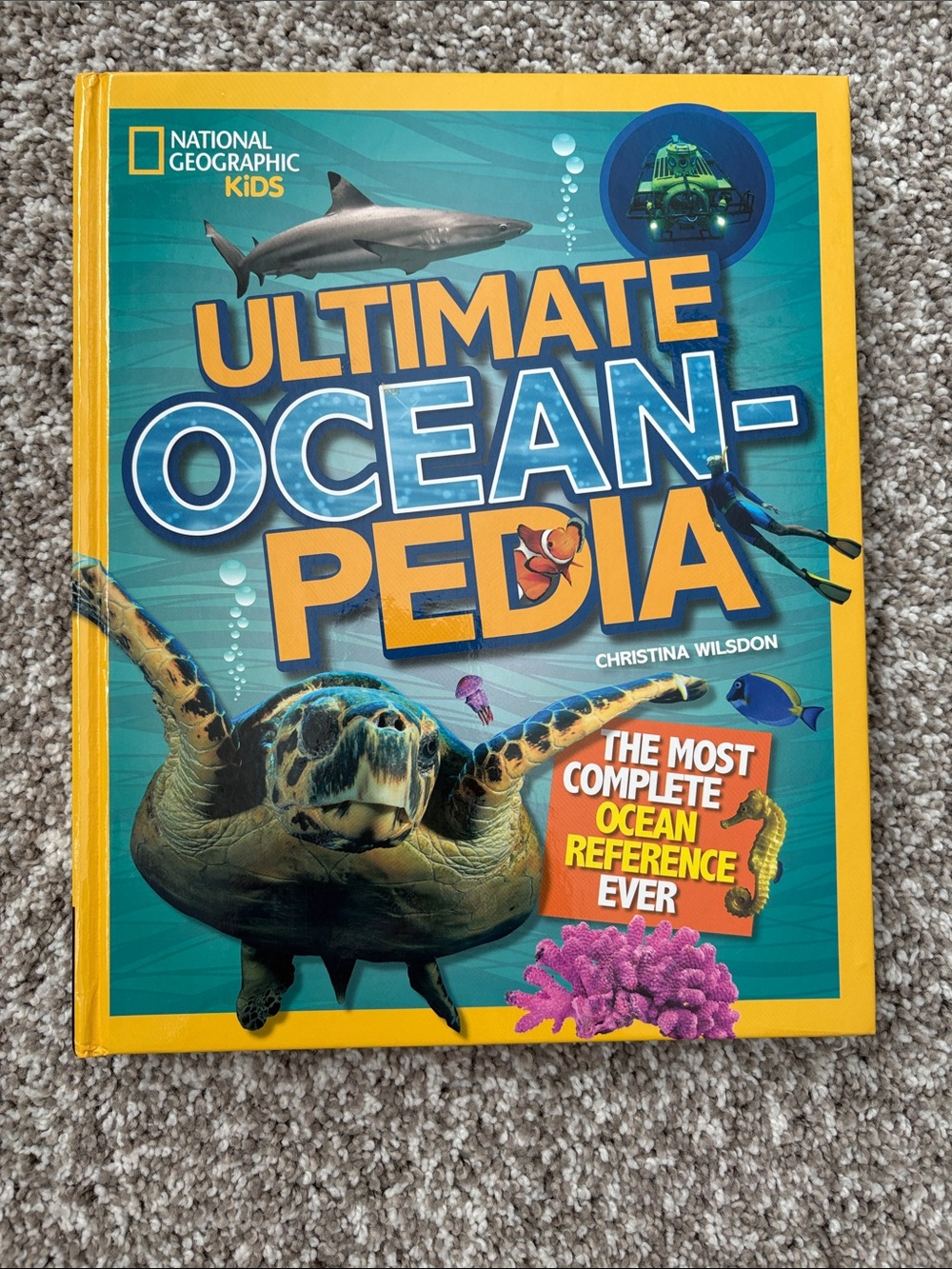 National Geographic Ocean-Pedia Kids Book - Blue & Yellow Cover